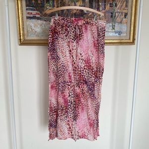 Jaclyn Smith pink maxi skirt